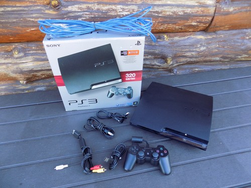 Black sony ps3 play station - sony, 3